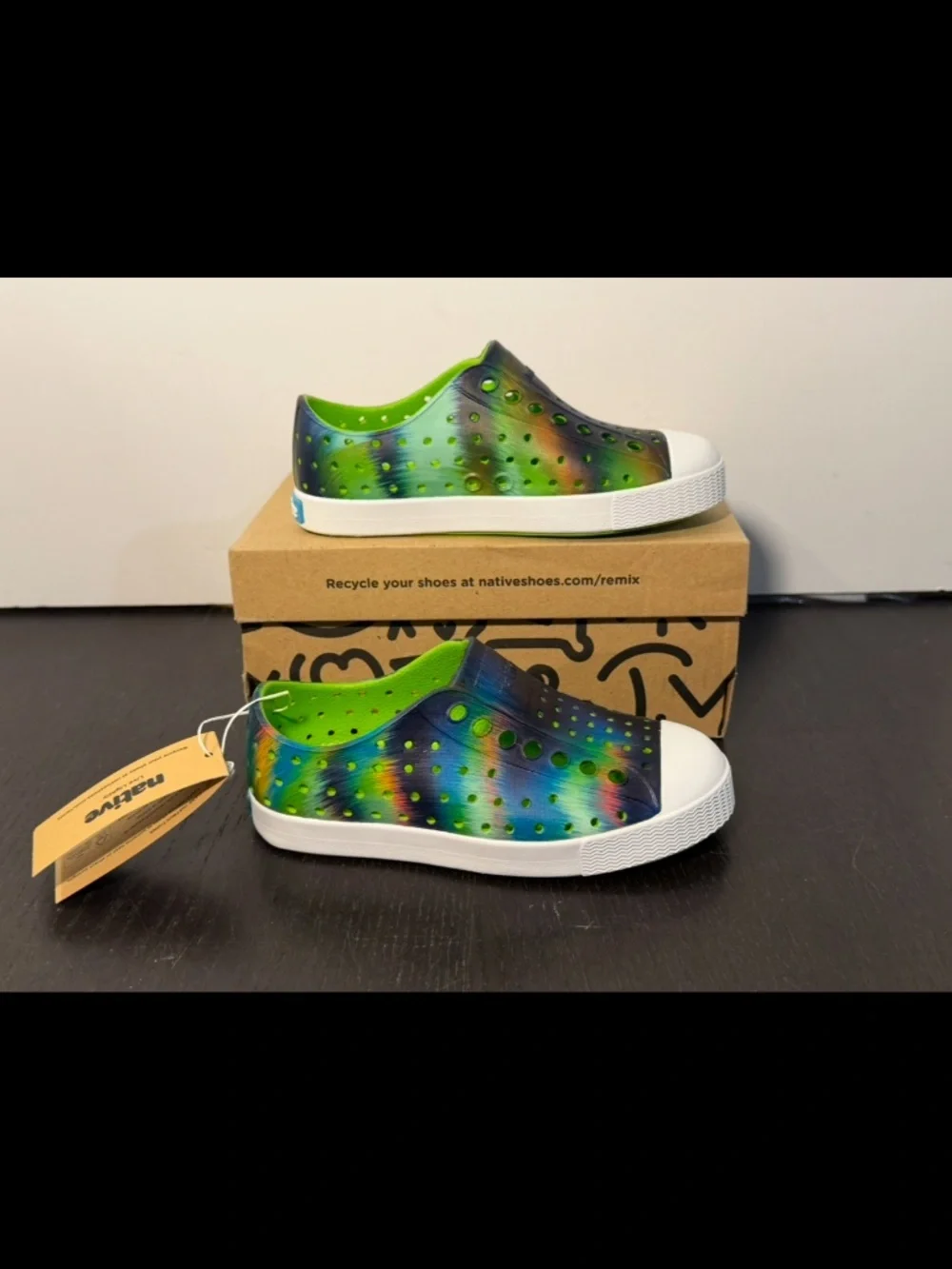 Native Jefferson Print Shoes Multicolor Tie Dye Little Kids/Toddler C9